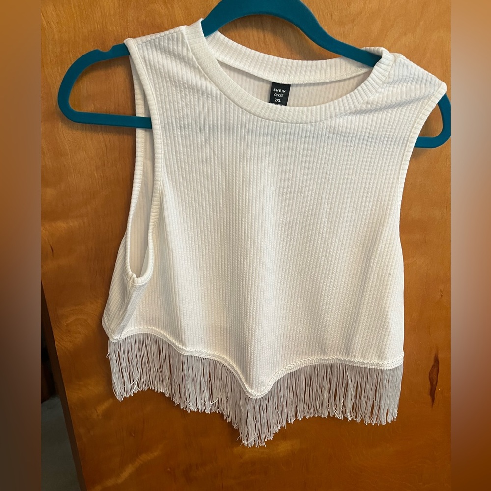 Cropped Fringe Top